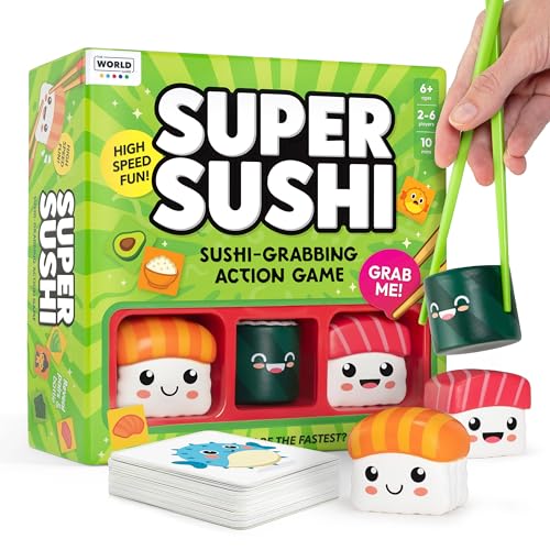 Super Sushi Fun Family Board Game - Hilarious Party Matching Card Game for Kids Teens & Adults