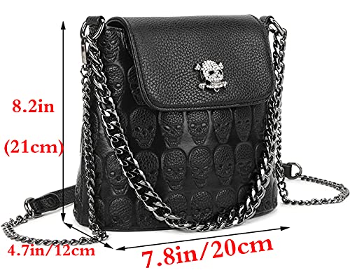 Bolso Satchel de PU para Mujer con Diseño Punk miniatura 2