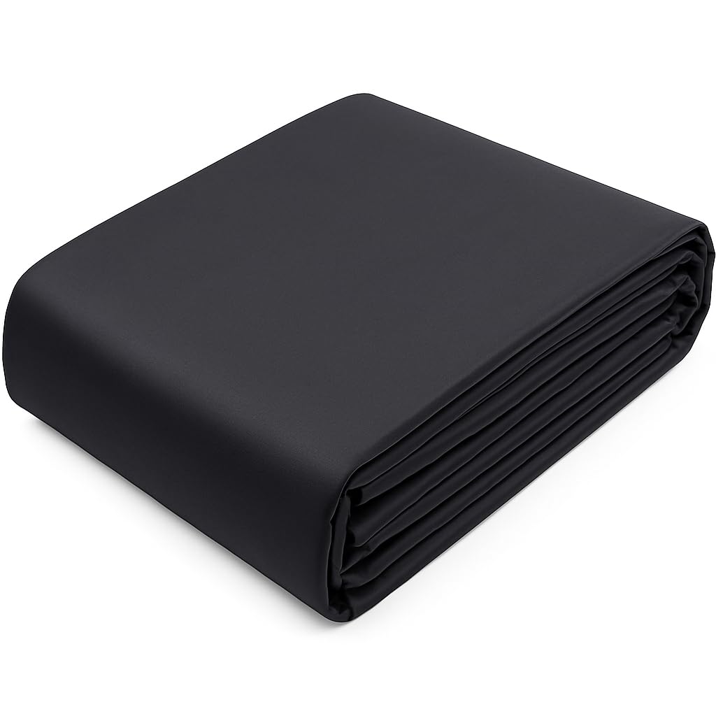 Poweka 3m*3.7m Bâche de Bassin Durable HDEP pour Bassin koï, Cascade, ruisseau, Fontaine et Jardin d'eau dans de Nombreuses Formes