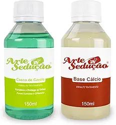 Kit Força em Dobro Casco de Cavalo + Base Cálcio 150ml Unhas