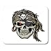 Produktbild Mouse Pad Cartoon Piratenschädel Schwarz Bandana Halloween Head Tattoo Dead Mousepad für Notebooks, Desktop-Computer Mausmatten, Büromaterial