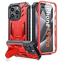 FNTCASE Cover per iPhone 15 Plus: custodia per cellulare di livello militare con custodia protettiva multifunzione a 360°, protezione a tutto tondo, custodia da 6,7 ​​pollici
