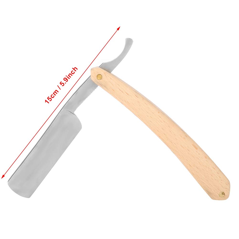 Kit de Rasage Traditionnel pour Hommes avec Brosse, Ceinture en Cuir et Boîte en Bois
