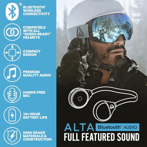Wildhorn Outfitters ALTA Wireless Bluetooth, Drop-In Headphones - Hd Speakers Compatible Any Audio Ready Ski/Snowboard Helmet Headphones. Glove Friendly Controls thumb #1