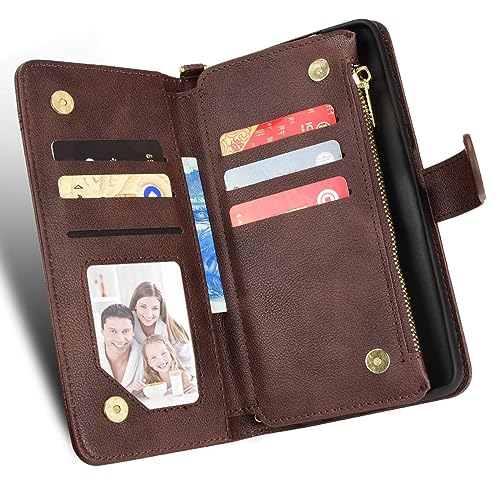Coque Ulefone Note 6P étui portefeuille fermeture éclair et protection cordon