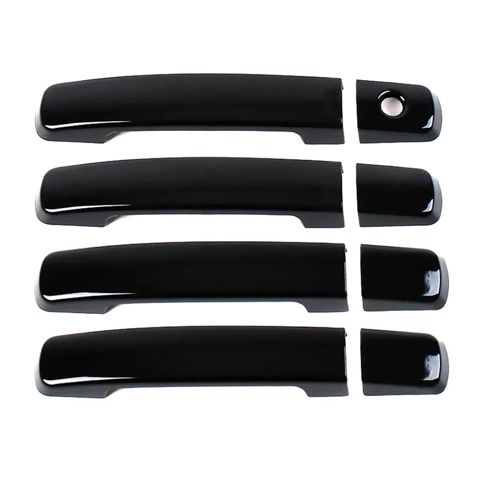 Aiwejdf 1 Hole Bright Black Exterior Door Handle Hinge Repair Kit Fit For Nissan Xterra N50 2006-2015 Door Bowl Handle Scratch Resistant Modification Accessories(1 Hole Bright Black)