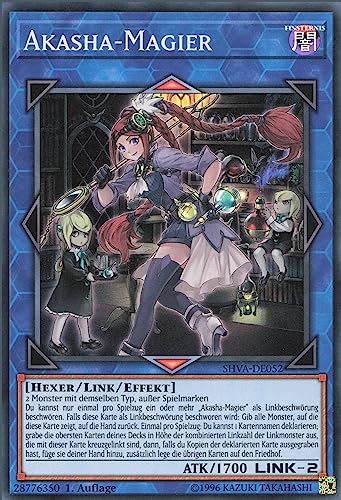 Akasha-Magier SHVA-DE052 Super Rare Deutsch Near Mint 1. Auflage - Shadows in Valhalla - mit ReCollectibles-Versandschutz - für Yu-Gi-Oh!