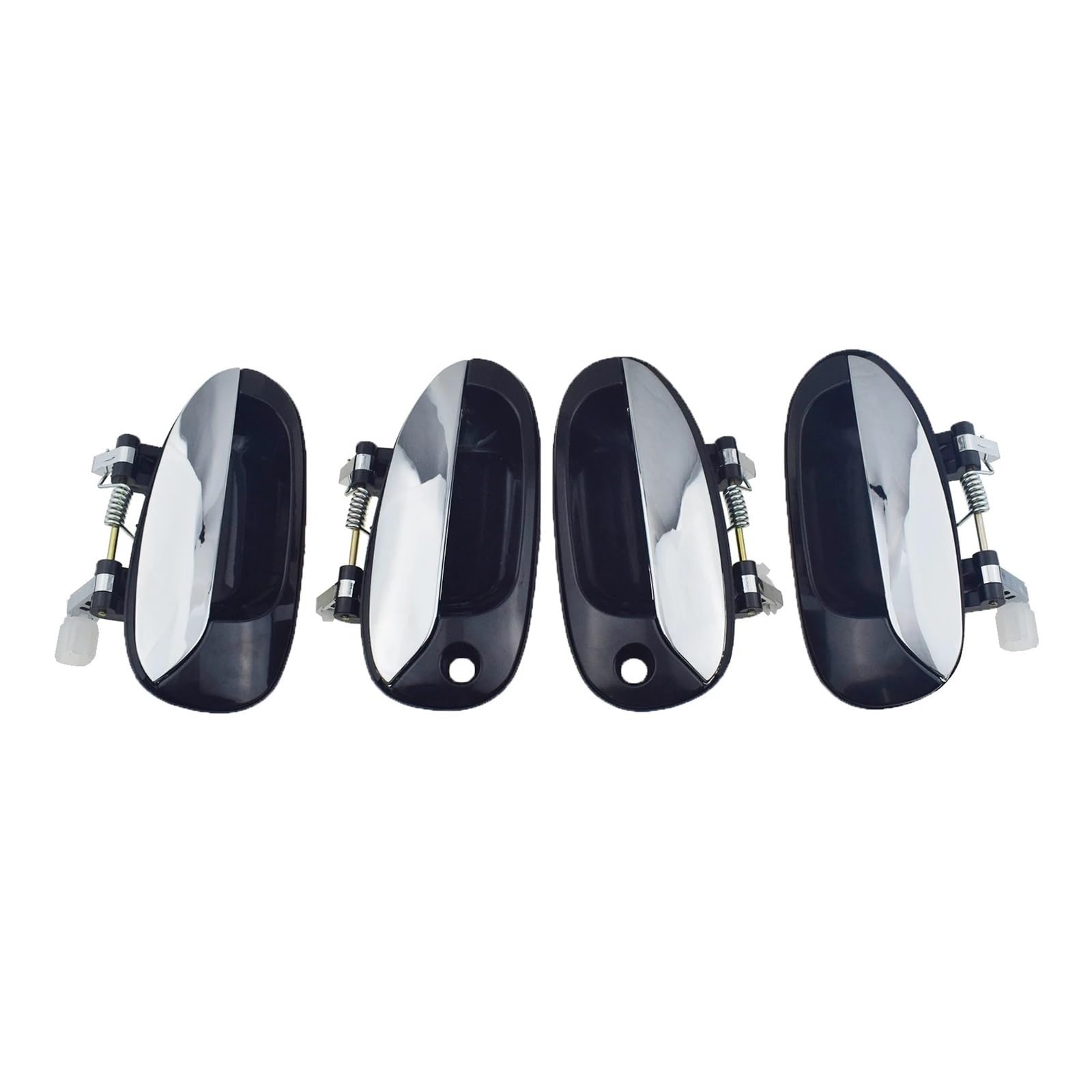 Wnbxhsd 4Pcs A Kit Car Exterior Car Door Handle For Kia For Carens 2002-2006 0K2fb-58410 0K2fb-59410 0K2fb-72410 0K2fb-73410 Outside Chrome Door Handle Front/Rear Left/Right(4Pcs A Kit)