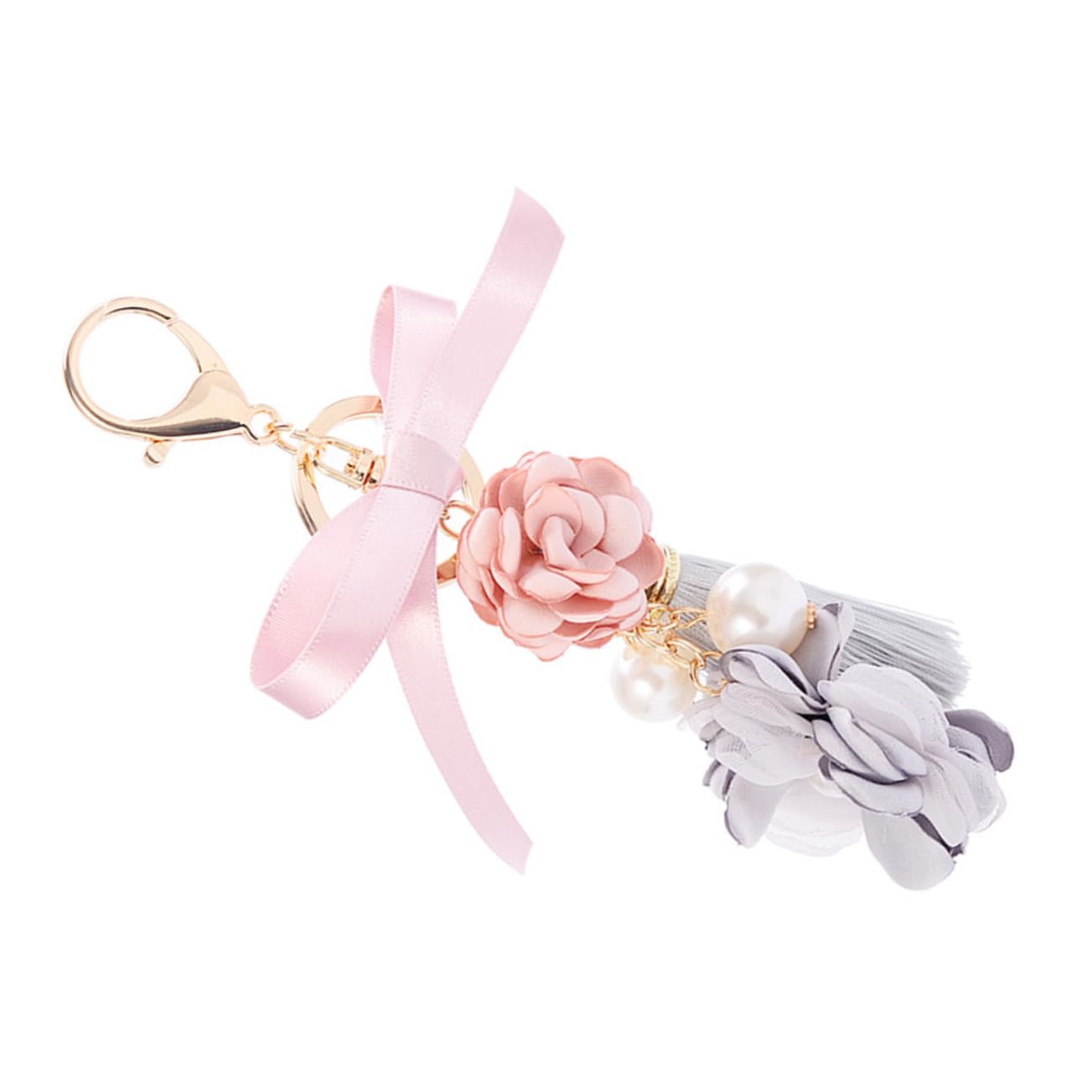 LIFKOME 3pezzi Portachiavi e Ciondolo Accessorio Per Borse e Chiavi Idea Per Compleanni e Speciali Rosa