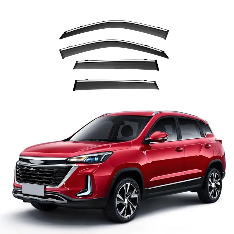 Déflecteurs de vent de voiture pour BAIC Zhida X3 2019+ lot de 4 pare-soleil pluie