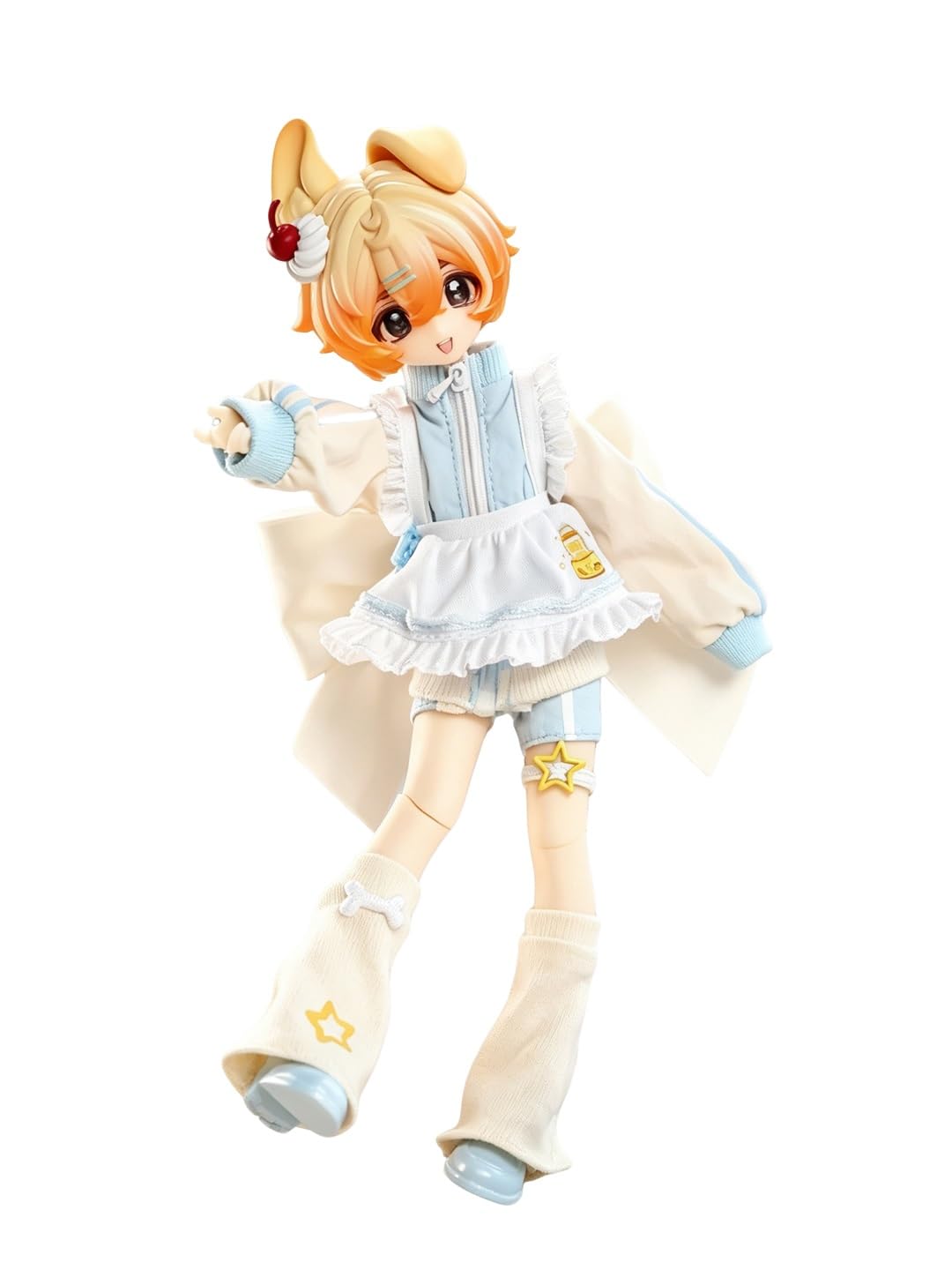 箱入りファーリー BJDブラインドドール シリーズ 高20cm PVC&ABS素材 1/8 BJDスペシャルボディ 女の子のギフト 関節可動フィギュア(Orange)