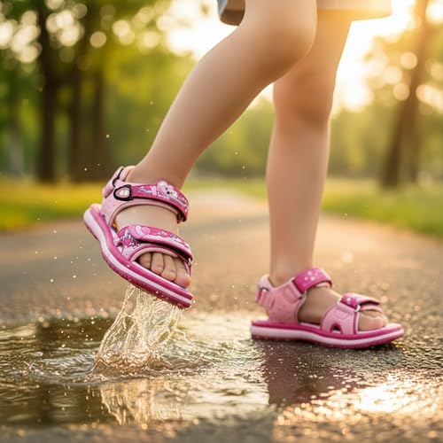 Image of Gold Pigeon Shoes Easy SNAP LOCK Outdoor Water Kids Toddler Sandals for Girls & Boys. Everyday, Vocation, Pool, Summer, Beach Essentials.