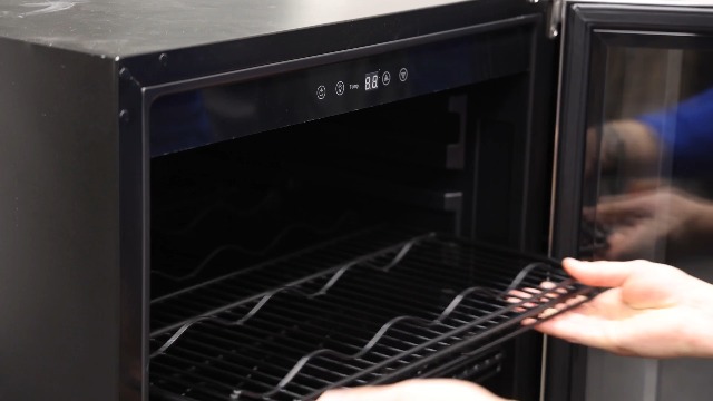 Image of NewAir 24 inch Single Zone Beverage & Wine Fridge | Beverage & Wine Refrigerator for 49 Bottles or 179 Cans | Freestanding or Built-In Under Counter Mini Fridge for Beer, Wine & Soda | Stainless Steel