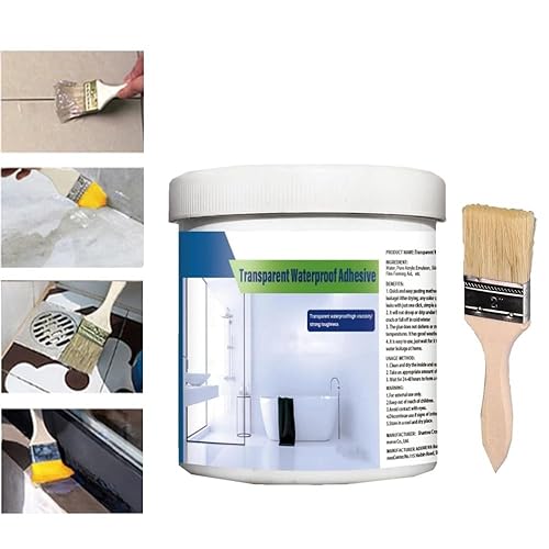 Revestimiento impermeable transparente, pegamento de agente de revestimiento impermeable para baño, sellador aislante impermeable invisible para