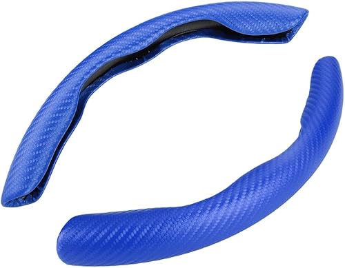 2 fundas universales de fibra de carbono para volante de automóvil, accesorios antideslizantes, se adapta a la mayoría de minivans, SUV y sedanes
