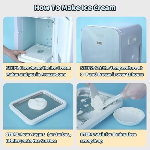 Image of Instant Ice Cream Roll Maker Cold Plate with 2 Spatulas - Stainless Steel DIY Ice Cream Roller Pan for Homemade Rolled Ice Cream, Frozen Yogurt, Gelato & Sorbet