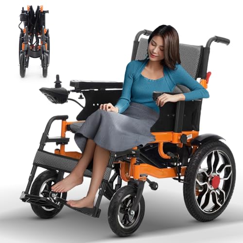 All Terrain Electric Wheelchair,Portable Electric Wheelchairs for Adults,20in Width Power