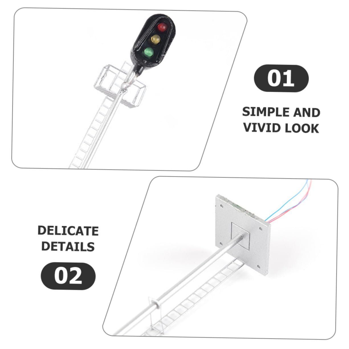 STOBOK 4pezzi Per Architettonici Decorazione Per e Diorami Realistico Per Layout Ferroviari