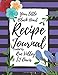 Your little Black Heart Recipe Journal