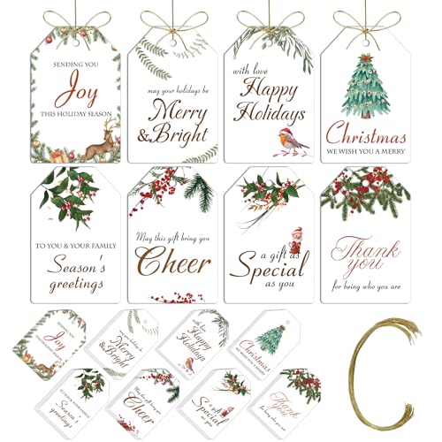 AuroTrends Weihnachts-Geschenkanhänger 48 Stück