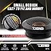 DS18 DTX 2.2 Inches Titanium Dome Tweeter with Aluminum Body - Sound Quality 60 Watts Peak 4 OHMS Neodymium Magnet (2 Speakers)