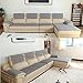 BK&MF Sofa Abdeckung Für Ledercouch, Sofabezug 1/2/3/4 Sitzer Super rutschfeste Sofa Dämpfung Couch überwurf Für Haustiere Separat Erhältlich-grau 60x180cm(24x71inch)