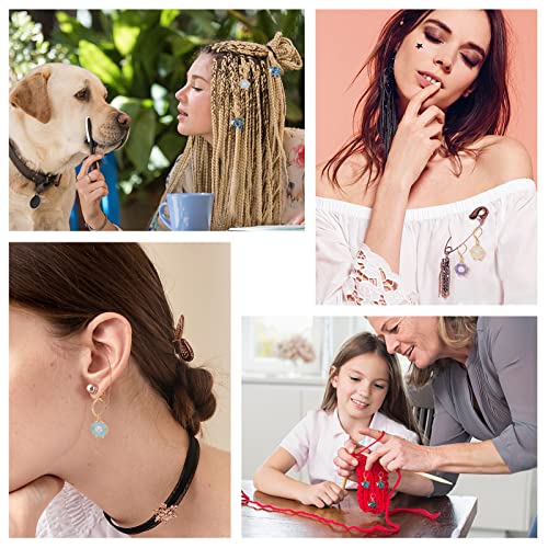 Nbeads 6 Pcs Sheep Stitch Markers, Alloy Enamel Crochet Stitch Marker Charms Locking Stitch Marker Knitting Diy Handmade Gift For Knitting Weaving Sewing Accessories Quilting Jewelry Making #TOP6