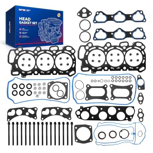 Image of KAX Engine Cylinder Head Gasket Set Compatible with Honda Odyssey 2008-2017, Pilot 2009-2015, Accord 2008-2012, Acura RDX 2013-2015, TL Ridgeline Accord Crosstour 3.5L, Head Gasket Kit, OE# HS26509PT