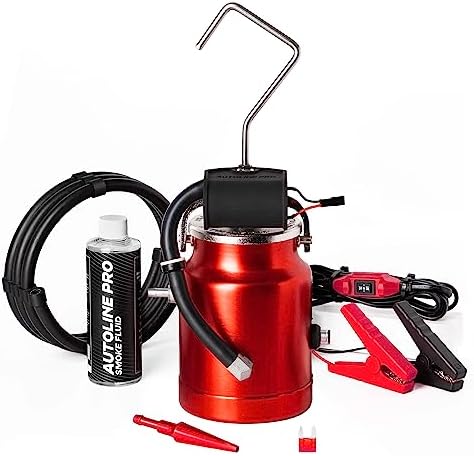 AutoLine Pro EVAP Smoke Machine Leak Tester with Built-in Air Pump – Shop Series Plus – Automotive Smoke Tester for Vacuum Leak Detection – Ceramic Smoke Coil, Universal Adapter, and Smoke Fluid