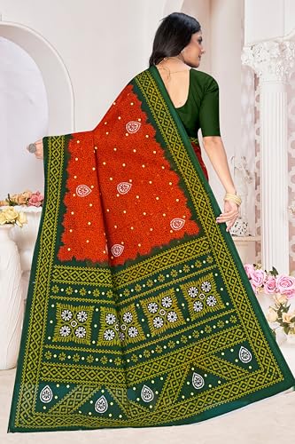 Image of TAMAIRA FASHION Mulmul Pure Cotton Saree For Woman Floral Batik Printed|Office Wear Daily Wear Sarees For Women Without Blouse Piece (Available in 11 Colours)