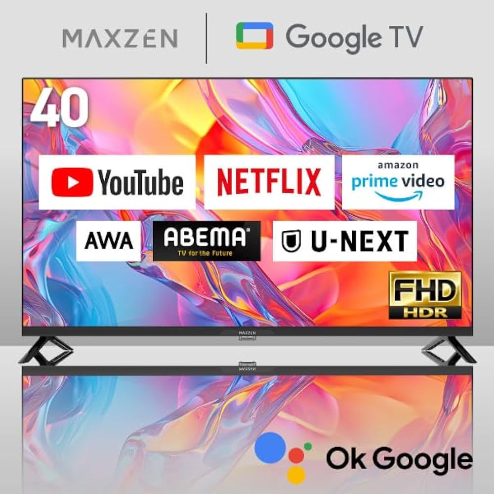 [美品]GoogleTV MAXZEN 40インチ Amazon | MAXZEN テレビ 40型 Googleテレビ 40インチ グーグル