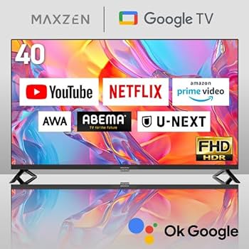Amazon | MAXZEN テレビ 40型 Googleテレビ 40インチ グーグルテレビ Amazon | MAXZEN テレビ 40型 Googleテレビ 40インチ グーグルテレビ
