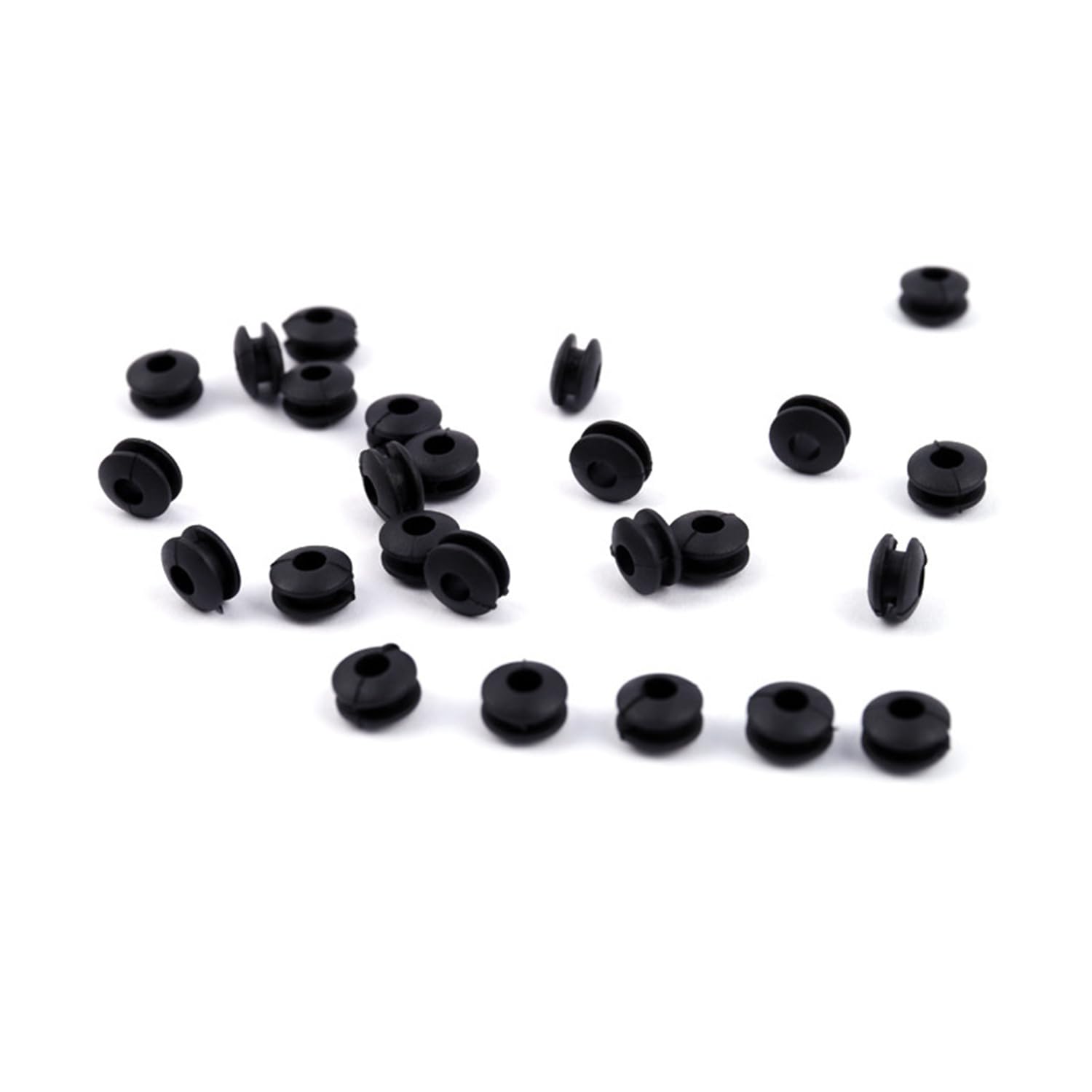 Warm Girl 100 Pieces Tattoo Needle Machine Grommets Double Grommets Tattoo Machine Parts Nipple Supply Black