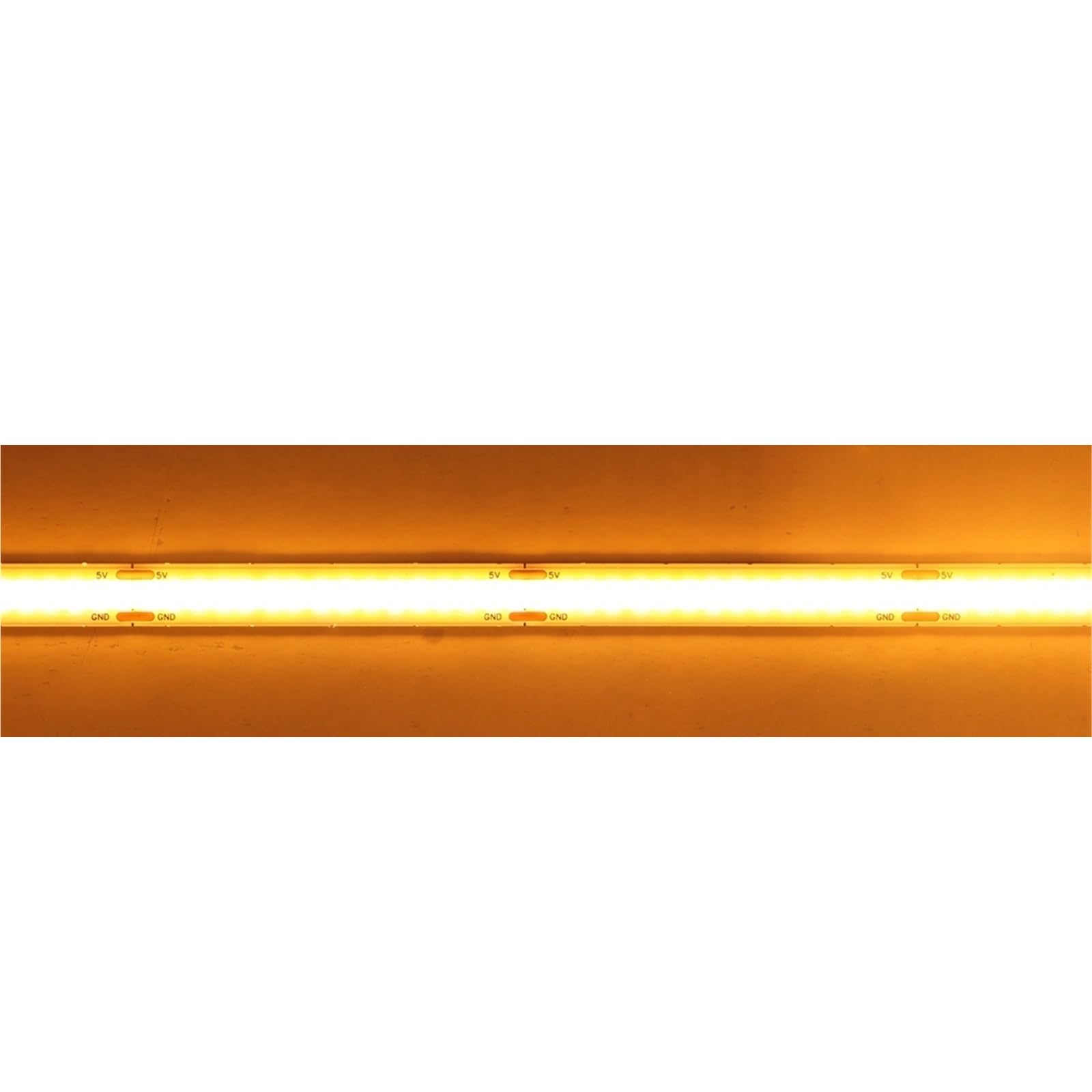 1 szt. DC5V FOB COB LED taśma świetlna USB o wysokiej gęstości oświetlenie liniowe 320LED naturalna ciepła taśma biała czerwona niebieska zielona dekoracja (GOLDEN YELLOW_1M)