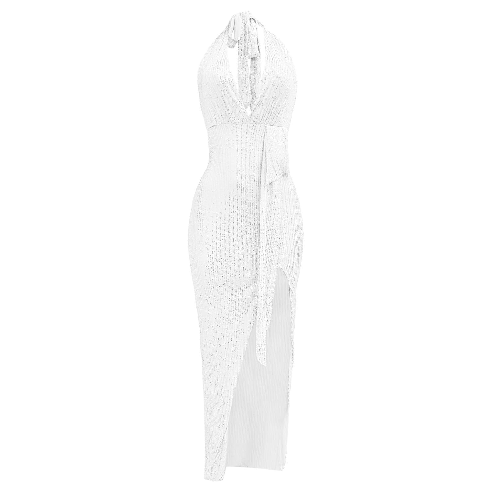 Generico Abiti da Cerimonia Donna Lunghi Eleganti Abito Vestiti Curvy Tute Damigelle Madre Vestito Elegante Vestidos Donne Tuta con Gonna Lungo Tubini Sera Prom Boho