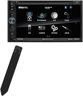 BoxWave Stylus Pouch Compatible with BOSS Audio BVB9695RC - Stylus PortaPouch, Stylus Holder Carrier Portable Self-Adhesive for BOSS Audio BVB9695RC - Jet Black