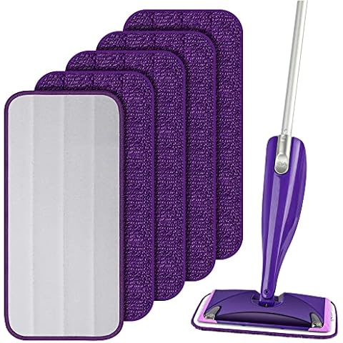 Mop Pads, Reusable Mop Refill Pads for Flash Powermop, Washable Microfiber Replacement Pads for Wet Dry Floor Cleaning Hardwood Laminate Floor Cover