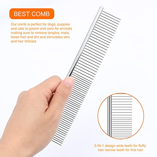 BWOGUE Premium Tick Remover Kit for Dogs Cats Stainless Steel Tick Remover + Comb - Removes Ticks and Fleas Easily - Image 5