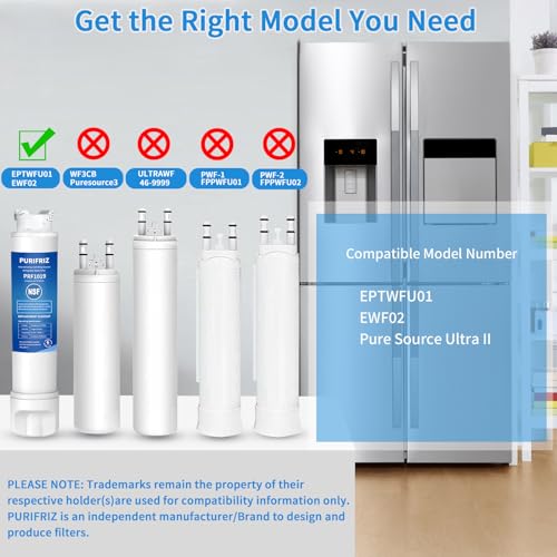Image of Refrigerator Water Filter Compatible with RWF5800A, 012505454226, 4562222, 6 Month / 300 Gallon，4Pack