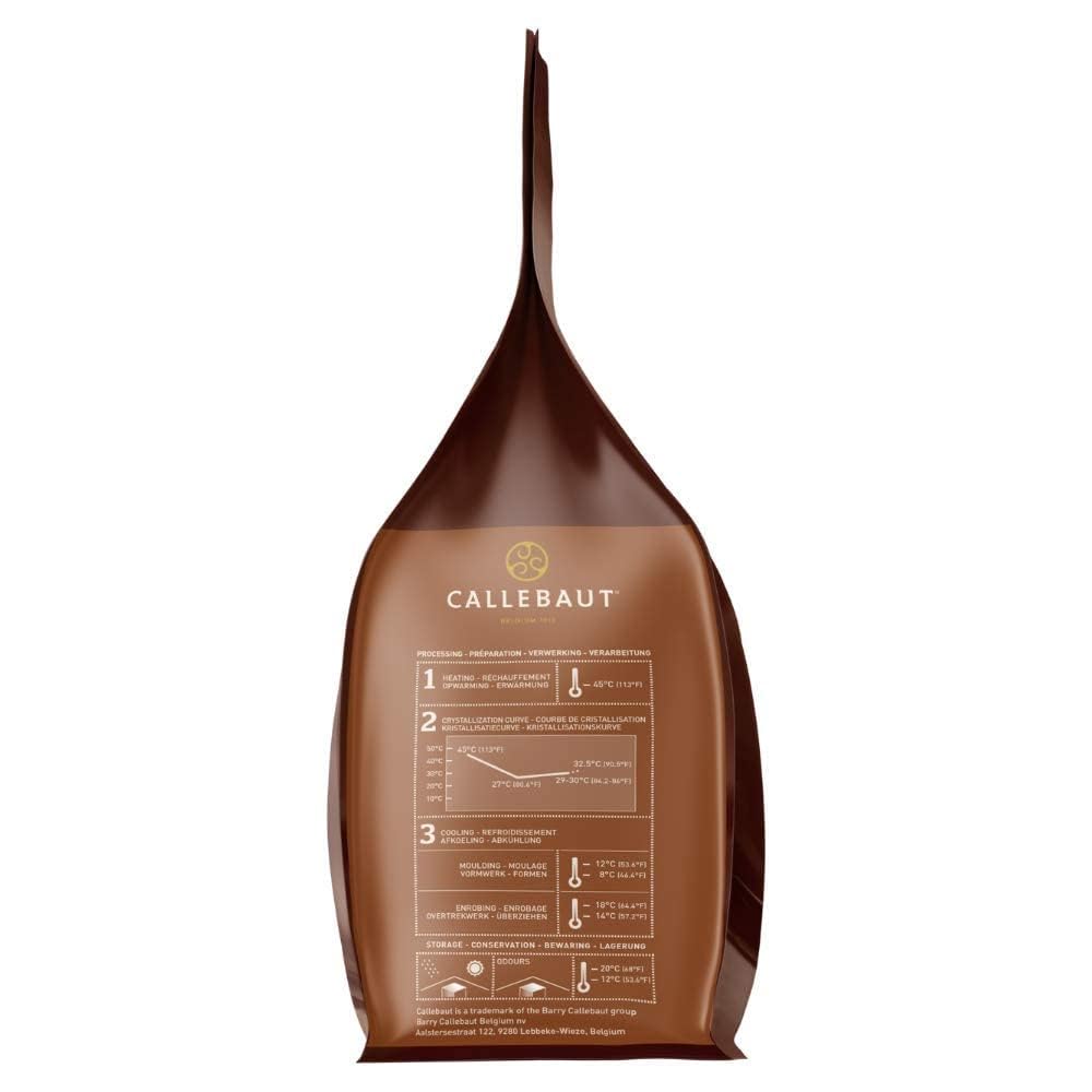 CALLEBAUT N 811 Belgische Zartbitterschokolade 54,5% – Gewicht 2,5 kg