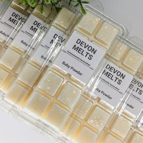 Devon Melts - Baby Powder - Highly Scented 100% Soy Wax Snapbar. - Image 2