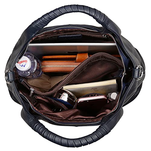 Image of Iswee Genuine Leather Top Handle Bag for Women Purses and Handbags Large