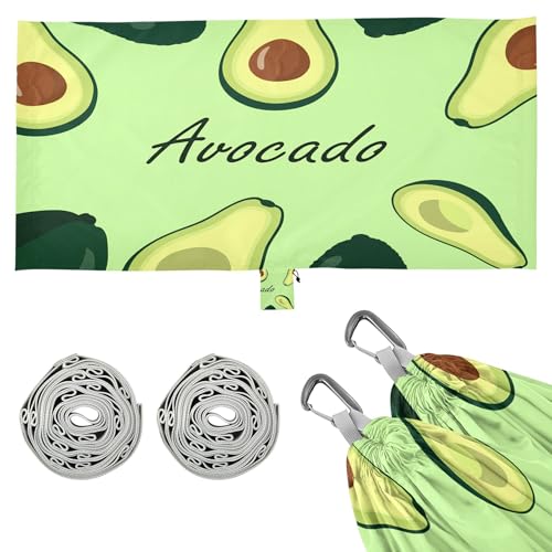 Takiito Avocados Hammock 330 lb Capacity Travel Camping Hammock with Tree Straps, Portable Lightweight for Outdoor Beach Backpacking Backyard Patio
