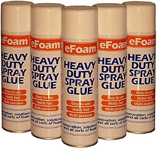 HEAVY DUTY ALL PURPOSE SPRAY ADHESIVE GLUE FOR FOAM CARPET TILE CRAFT FABRIC PACKAGING 500ML (12)