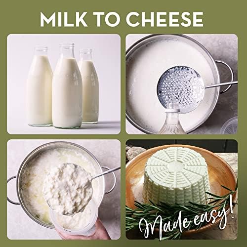 Review of Easy Cheesemaking Set 5 Cheese Molds + Cheese Making Book