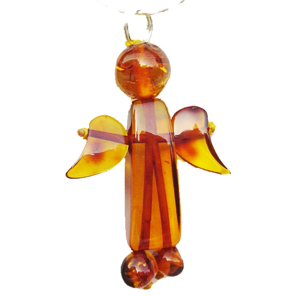 AMBER PARADISEAmber Pendant - Cute Honey Angel. Could be Worn as a Pendant or Charm. Materials: Baltic Amber