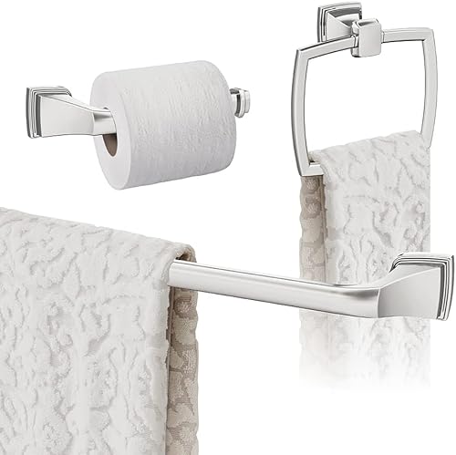 Vista 238 de Amerock BH36034CZ Toallero de bronce champán Toallero de 24 pulgadas (24.016 in) Revitalize Toallero de baño Accesorios de baño
