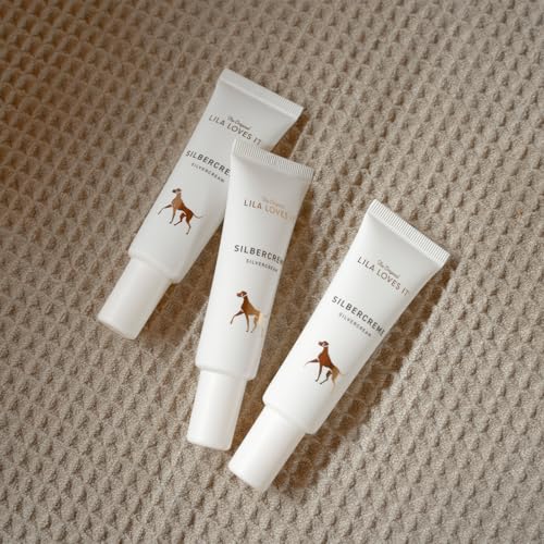 LILA LOVES IT Silbercreme für Hunde – Akutpflege mit Aloe Vera, Shea Butter und Mikrosilber, nanofrei, beruhigt und pflegt gereizte Hundehaut intensiv, SILVERCREAM, 30 ml