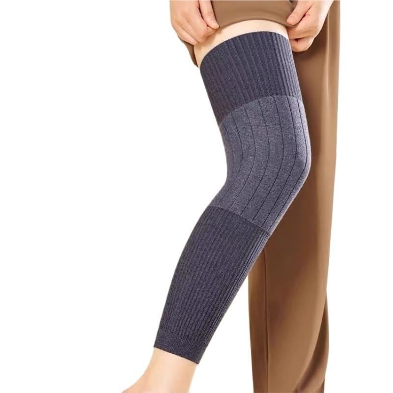 Warm Long leg Knee Pads in Winter Add Velvet Leg Guards for Anti Slip