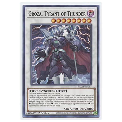 Groza, Tyrant of Thunder - BACH-EN097 - Common - 1st Edition